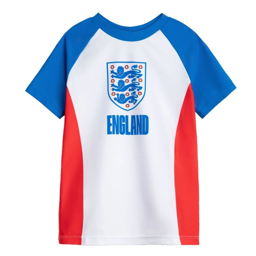 England Boys Logo Swim Top / White